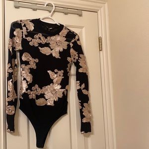 Black & Gold Bodysuit